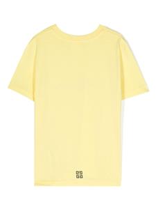 givenchykids Givenchy Kids T-shirt met logoprint - Geel
