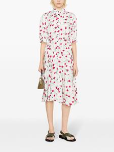 Marni Midi-jurk met bloemenprint - Wit