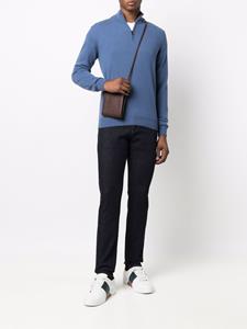 Canali Slim-fit mid waist jeans - Blauw