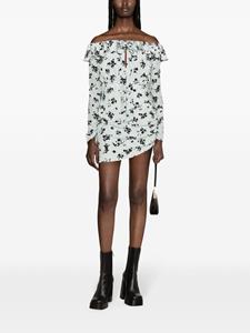 alessandrarich Alessandra Rich Zijden mini-jurk - Blauw
