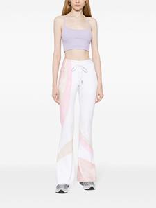 Madison.Maison x Designing Hollywood Hand-painted cotton track trousers - Wit