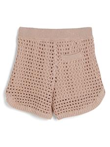brunellocucinellikids Brunello Cucinelli Kids Shorts met pailletten - Roze