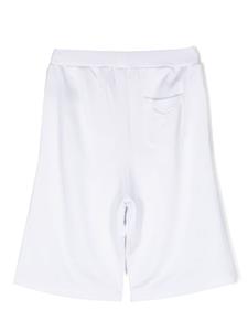 balmainkids Balmain Kids Shorts met logoprint - Wit