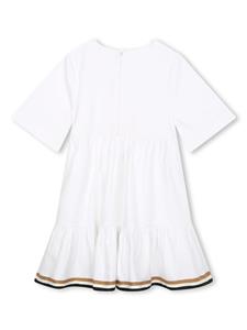 bosskidswear BOSS Kidswear Mini-jurk met vlinderprint - Wit
