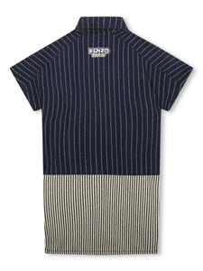 Kenzo Kids Jurk met logopatch - Blauw