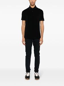 tomford TOM FORD Poloshirt van badstof en katoenblend - Zwart