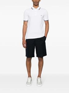 Fay Poloshirt met geborduurd logo - Wit