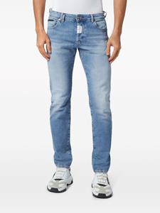 Philipp Plein Supreme mid-rise straight-leg jeans - Blauw