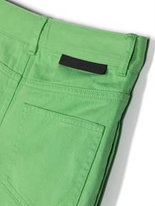 Stella McCartney Kids Katoenen chino shorts met logopatch - Groen