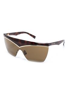 saintlaurenteyewear Saint Laurent Eyewear Zonnebril met rond montuur - Bruin