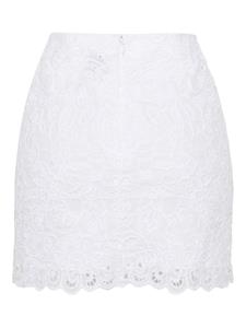 ISABEL MARANT cut-out cotton miniskirt - Wit