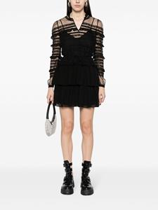 TWINSET Mini-jurk met ruches - Zwart