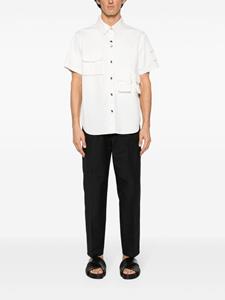 jilsander Jil Sander Katoenen broek met elastische tailleband - Zwart