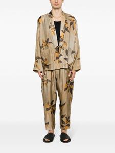 umawang Uma Wang Broek met toelopende pijpen - Beige