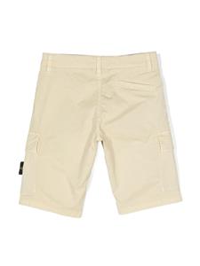 stoneislandjunior Stone Island Junior Cargo shorts met Compass-logopatroon - Beige