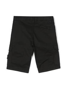 stoneislandjunior Stone Island Junior Cargo shorts met Compass-logopatch - Zwart