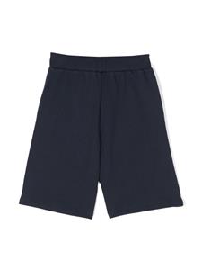 balmainkids Balmain Kids Trainingsshorts met logoprint - Blauw
