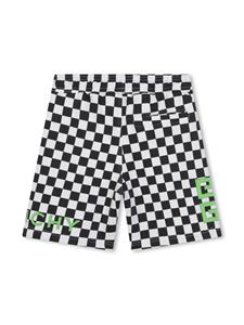 givenchykids Givenchy Kids Geruite shorts - Zwart