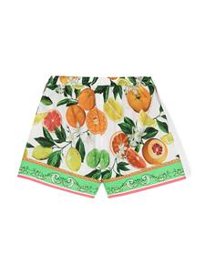 Dolce & Gabbana Kids Shorts met print - Wit