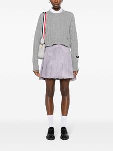 thombrowne Thom Browne Geruite mini-rok - Wit