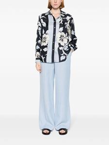 P.A.R.O.S.H. Pantalon met wijde pijpen - Blauw
