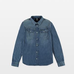 G-Star RAW Kids Unisex 3301 Boys Shirt - Midden blauw - jongens