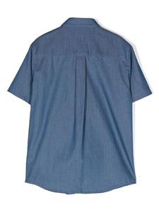 versacekids Versace Kids Spijkershirt met patch - Blauw