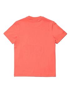 dsquared2kids DSQUARED2 KIDS Katoenen T-shirt met logoprint - Oranje