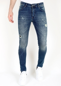Mario Morato Slim fit jeans met scheuren mm118