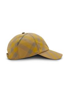 Burberry Geruite midi-jurk - Geel