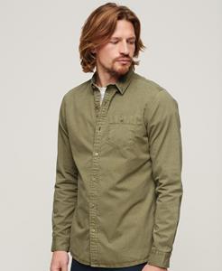 Superdry Mannen The Merchant Store - Overhemd met Lange Mouwen Khaki