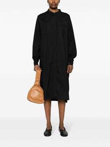 thomkrom Thom Krom Popeline blousejurk met zoomdetail - Zwart