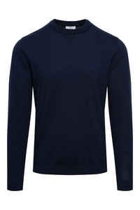 Woolrich Men logo crewneck melton