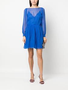 Alberta Ferretti Gelaagde midi-jurk - Blauw