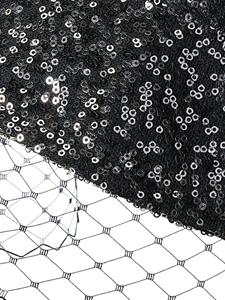 maisonmichel Maison Michel Souna vissershoed met sluierdetail - Zwart