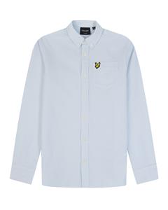 Lyle & Scott Blouse Oxford gestreept - Licht blauw / wit