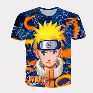ULao Kinderen T-shirts Naruto Japanse Cartoon Casual Kinderen T-shirt Kleding Jongen Baby 3D Geprinte Korte Mouw Top Kleding