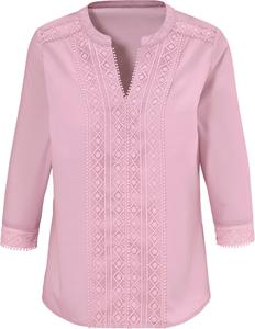 Dames Comfortabele blouse roze Größe