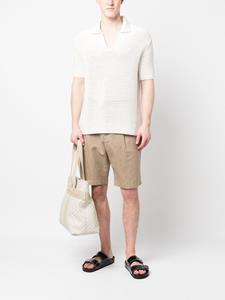 Orlebar Brown Gehaakt poloshirt - Beige