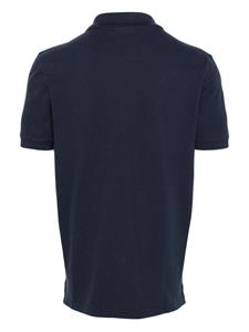 maisonkitsuné Maison Kitsuné Piqué poloshirt met vossenpatch - Blauw