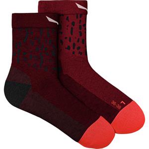 Salewa - Women's MTN TRN Sal. AM QRT Sock - Wandelsokken, rood