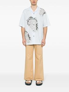 Marni Broek met wijde pijpen - Beige