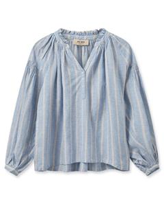 Mos Mosh Blusenshirt MMSafi Striped Linen Shirt