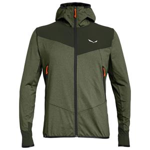 Salewa - Agner Hybrid Polarlite Durastretch Fullzip Hoody - Fleecevest, olijfgroen