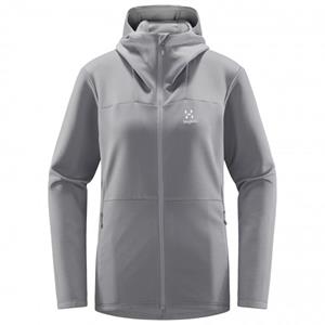 Haglöfs - Women's Willow Mid Hood - Fleecevest, grijs