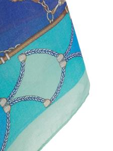 LIU JO patterned-jacquard foulard - Groen