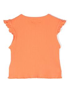 bobochoses Bobo Choses T-shirt met ruches - Oranje