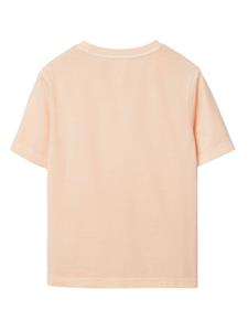 burberrykids Burberry Kids Katoenen T-shirt met geborduurd logo - Oranje