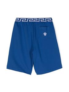 versacekids Versace Kids Shorts met elastische taille - Blauw