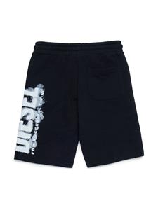 Diesel Kids Pjuste16 cotton track shorts - Zwart
